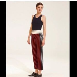 Cedric Charlier x Petit Bateau cotton knit striped pants XS